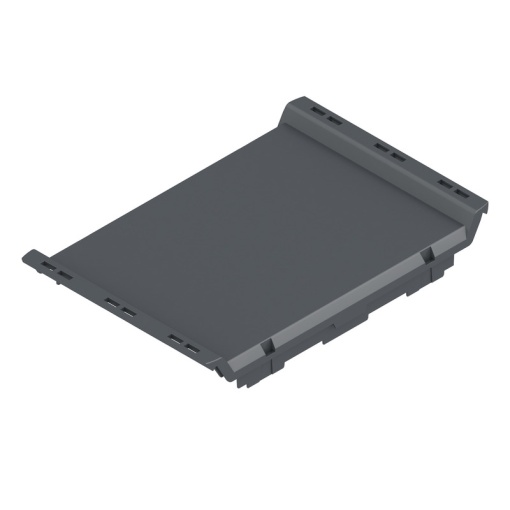 Front element Modular housing, Width 67.5 , IP20 in installed state, Plastic, Graphite grey