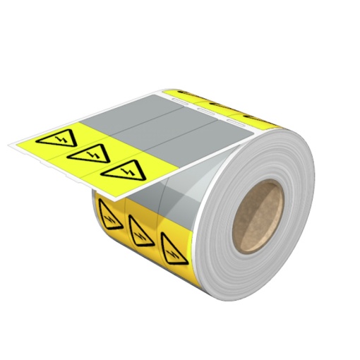Cable coding system, white  yellow, Conductor O.D.12.7 mm, without, Vinyl film, -40...80 C