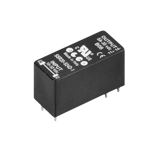 Solid-state relay, 1032 V DC, 035 V DC, 5 A, Plug-in connection