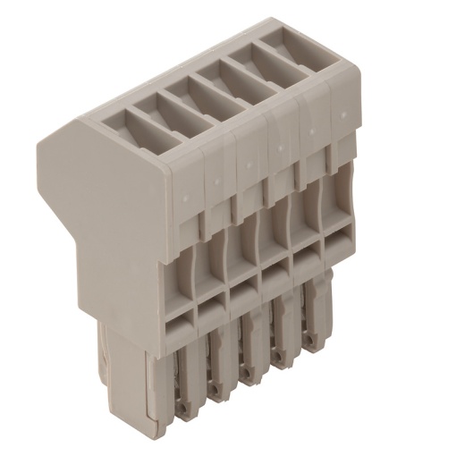 Plug terminal, Screw connection, 2.5 mm², 24 A, 500 V, Number of connections 6, Number of poles 6, Width 31.6 mm