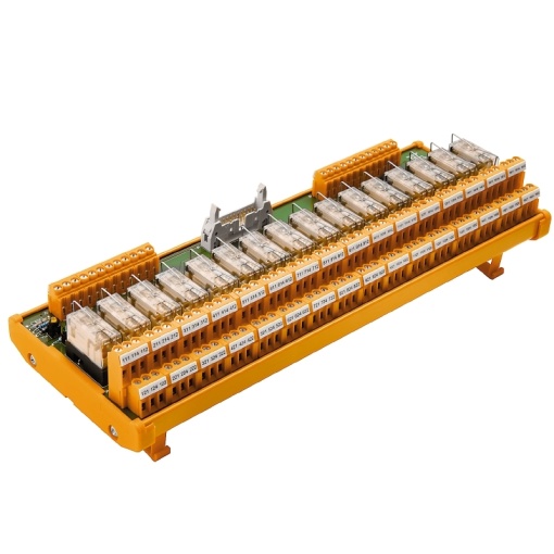 Interface module with relais, RCL, LL2N 5.08 mm, Screw connection, Plug-in connector in acc. with IEC60603-13  DIN41651, LL 5.08 mm, 20-pole plug, 24