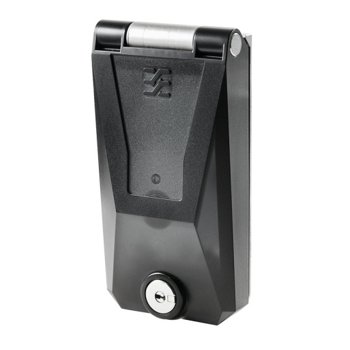 Component housing, Single frame, Plastic cover, Lockable with key, Colour black similar to RAL 9005, IP65, in closed state