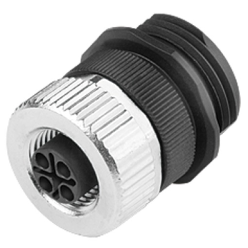 Sensor-actuator adaptor, Number of poles 4, Coding S-coded, M12, 630 V