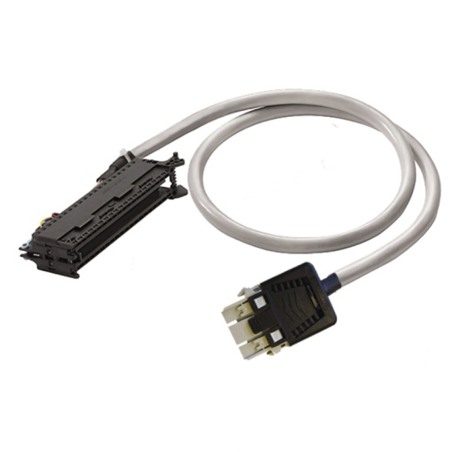 PLC-wire, Digital signals, 24-pole, Cable LiYY, 2 m, 0.25 mm²