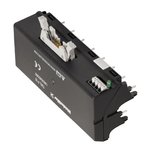 Interface adapter relay, 10-pole plug according to DIN EN 60603-13, long locking lever, 24 V, 125 mA