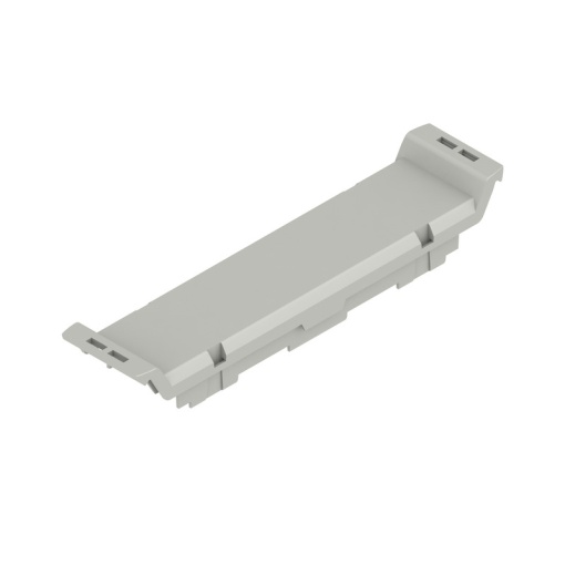 Front element Modular housing, Width 22.5 , IP20 in installed state, Plastic, Agate grey