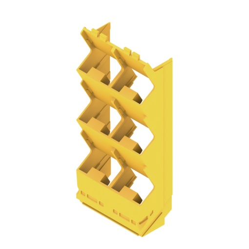 Side element Modular housing, Width 45 , IP20 in installed state, Plastic, Traffic yellow