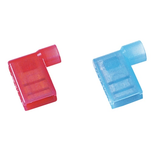Cable lug blade receptacle, Insulation Fully insulated, Conductor cross-section, max. 1 mm², red