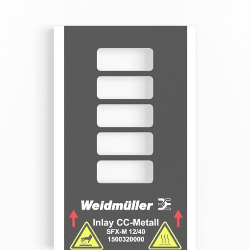 Inlay device marking, Marker type SFX-M 1240, Version Holder for 5 signs