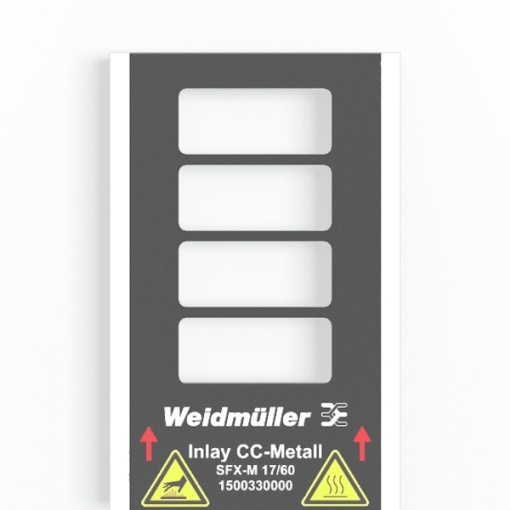 Inlay device marking, Marker type SFX-M 1760, Version Holder for 4 signs