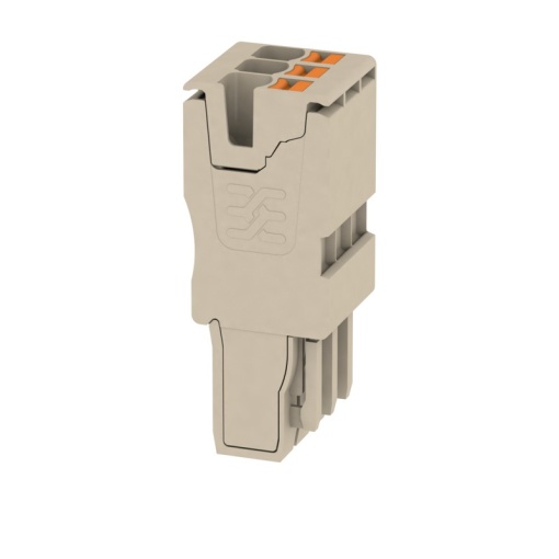 Plug terminal, PUSH IN, 2.5 mm², 24 A, 800 V, Number of connections 3, Number of poles 3, Width 15.3 mm
