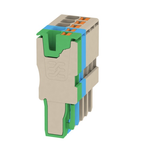 Plug terminal, PUSH IN, 2.5 mm², 24 A, 800 V, Number of connections 5, Number of poles 5, Width 15.3 mm