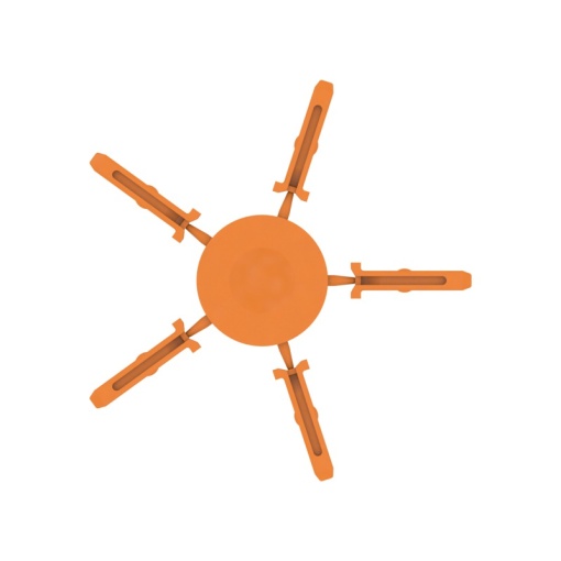 Coding element terminal, Wemid, orange, Width 3.3 mm