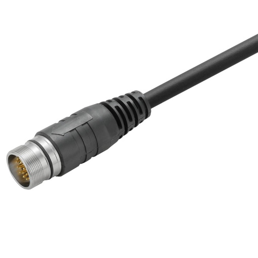 Sensor-actuator Cable, M23, Number of poles 19, 5 m, pin, straight, LED No, Shielded No