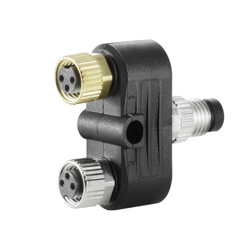 Sensor-actuator adaptor, Number of poles 3, Coding M8  none, M8  M8, 30 V