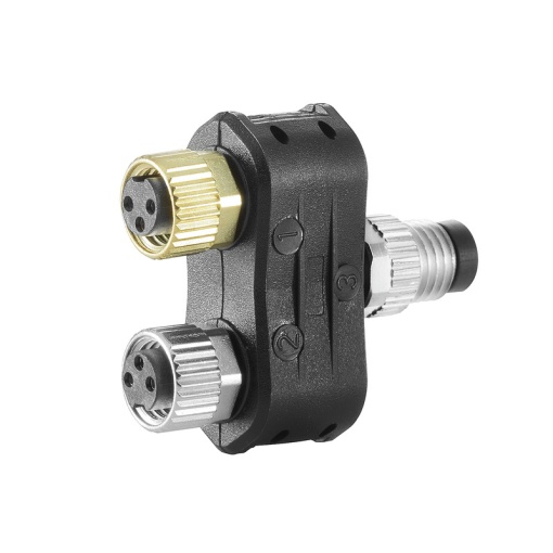 Sensor-actuator adaptor, Number of poles 4, Coding M8  none, M8  M8, 30 V