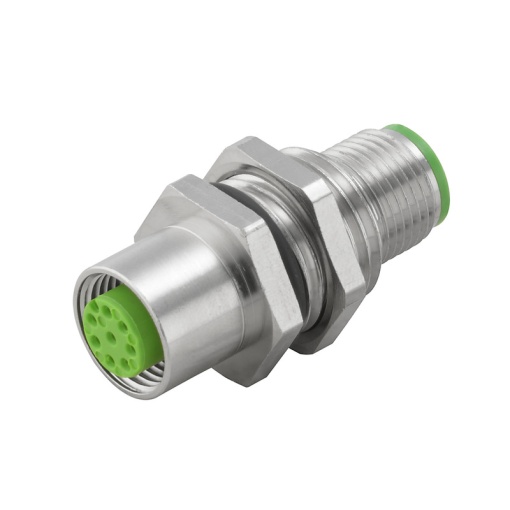 Sensor-actuator adaptor, Number of poles 8, Coding A-coded, M12, 30 V