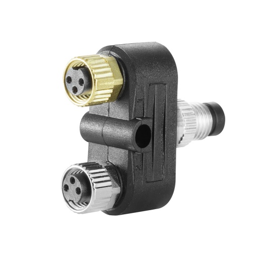 Sensor-actuator adaptor, Number of poles 3, Coding M8  none, M8  M8, 30 V