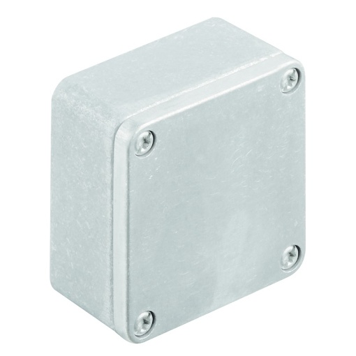 Metal housing, Width 58 mm, Height 64 mm, Depth 34 mm, untreated, Flange plate No, Aluminium AlSi12