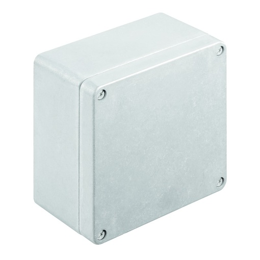Metal housing, Width 160 mm, Height 160 mm, Depth 91 mm, untreated, Flange plate No, Aluminium AlSi12