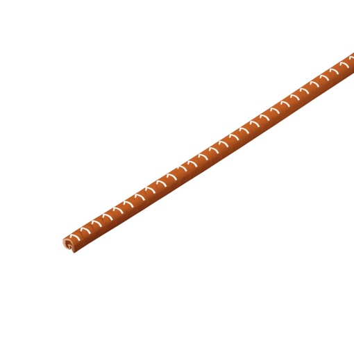 Cable coding system, brown, Conductor O.D.1.3 - 3 mm, Numbers, PVC, soft, without Cadmium, -30...80 C