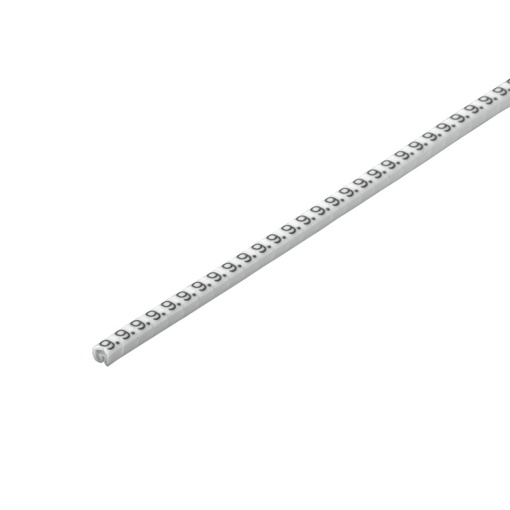 Cable coding system, white, Conductor O.D.1.3 - 3 mm, Numbers, PVC, soft, without Cadmium, -30...80 C