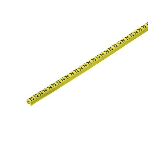 Cable coding system, yellow, Conductor O.D.1.3 - 3 mm, Upper-case letters, PVC, soft, without Cadmium, -30...80 C