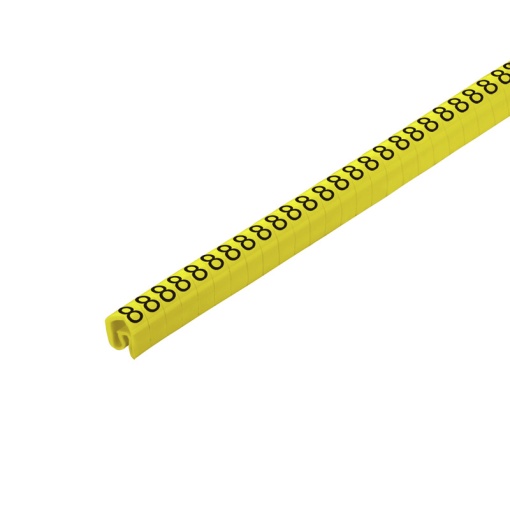 Cable coding system, yellow, Conductor O.D.4 - 10 mm, Numbers, PVC, soft, without Cadmium, -30...80 C