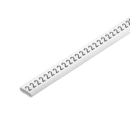 Cable coding system, white, Conductor O.D.1.3 - 3 mm, Numbers, PVC, soft, without Cadmium, -30...80 C