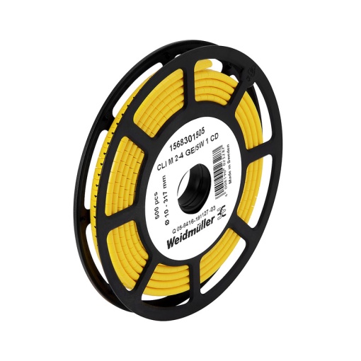 Cable coding system, yellow, Conductor O.D.10 - 317 mm, Mixed characters, PVC, soft, without Cadmium, -30...80 C