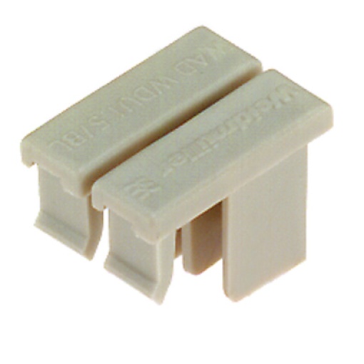 Terminal cover, dark beige, Wemid, Height 12.75 mm, Width 9.48 mm, Depth 8.85 mm, V-0