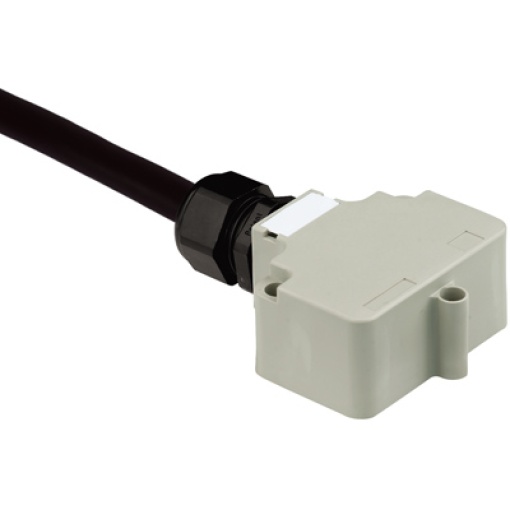 Sensor-actuator passive distributor with cable, Hood version, 30 V, LED No