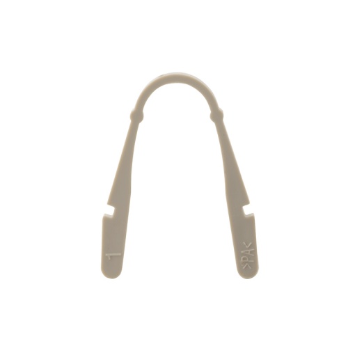Terminal cover, dark beige, Wemid, Height 10.6 mm, Width 2.2 mm, Depth 32.8 mm, V-0