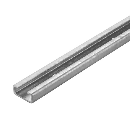 Terminal rail, Terminal rails, Steel, galvanized, Width 2000 mm, Height 27 mm, Depth 12.5 mm