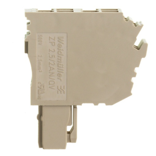 Plug terminal, Plug-in connection, 2.5 mm², 24 A, 500 V, Number of connections 4, Number of poles 2, Width 10 mm