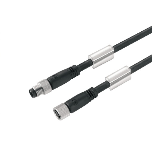 Sensor-actuator Cable, M8  M8, Number of poles 3, 1.3 m, pin, straight - socket, straight, LED No, Shielded No