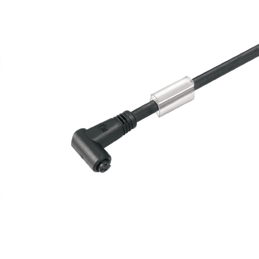 Sensor-actuator Cable, M8, Number of poles 3, 1.5 m, Socket, angled, LED No, Shielded No