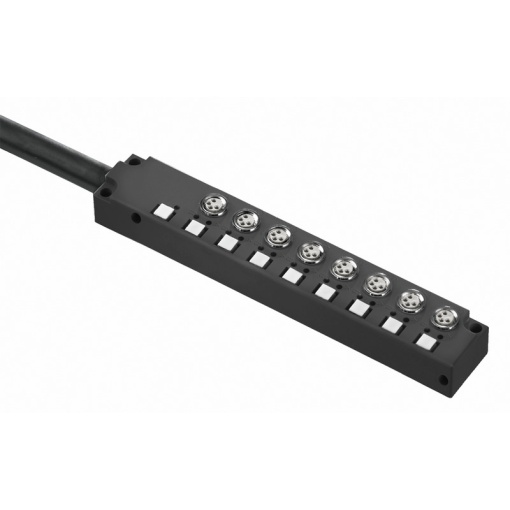 Sensor-actuator passive distributor with cable, Fixed cable version, M8, 30 V, LED Yes, LED initiator Yes, Wiring type PNP