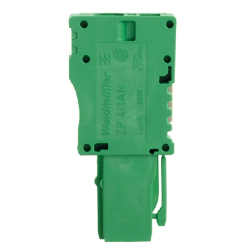 Plug terminal, Tension-clamp connection, 4 mm², 32 A, 800 V, Number of connections 1, Number of poles 1, Width 6.5 mm