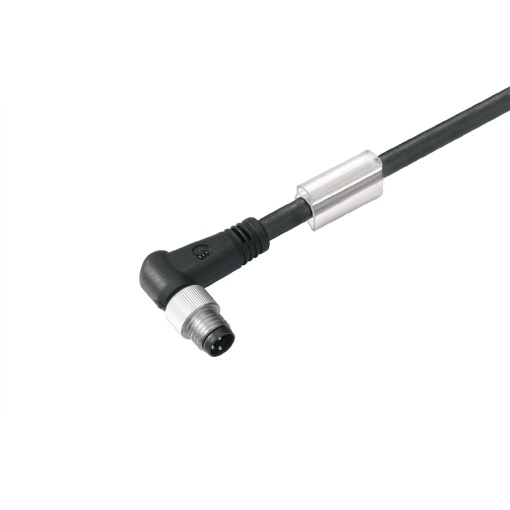 Sensor-actuator Cable, M8, Number of poles 3, 1.5 m, pin, 90, LED No, Shielded No