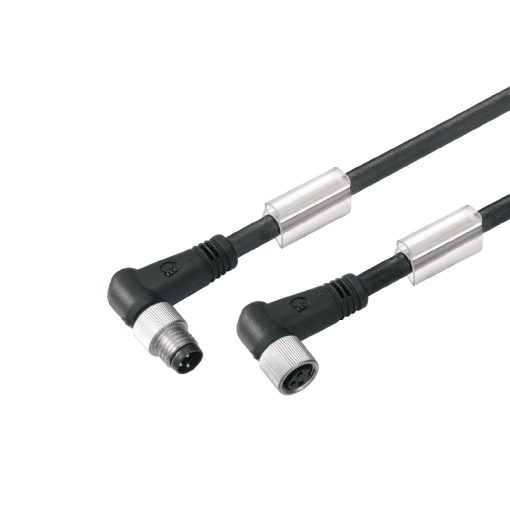 Sensor-actuator Cable, M8  M8, Number of poles 3, 0.6 m, LED No, Shielded No