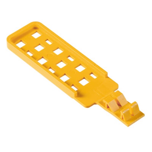 Strain relief terminal, PA 66 GF 30, yellow