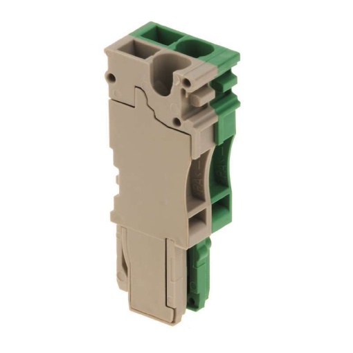 Plug terminal, Plug-in connection, 2.5 mm², 24 A, 500 V, Number of connections 2, Number of poles 2, Width 10.2 mm