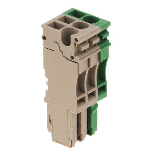 Plug terminal, Plug-in connection, 2.5 mm², 24 A, 500 V, Number of connections 3, Number of poles 3, Width 15.3 mm