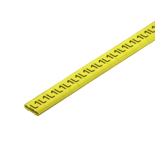 Cable coding system, yellow, Conductor O.D.10 - 317 mm, Mixed characters, PVC, soft, without Cadmium, -30...80 C