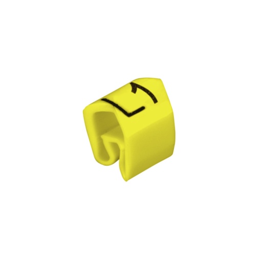 Cable coding system, yellow, Conductor O.D.4 - 10 mm, Mixed characters, PVC, soft, without Cadmium, -30...80 C