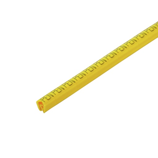 Cable coding system, yellow, Conductor O.D.4 - 10 mm, Upper-case letters, PVC, soft, without Cadmium, -30...80 C