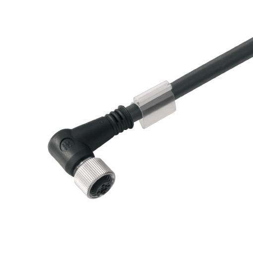 Sensor-actuator Cable, M12, Number of poles 5, 5 m, Socket, angled, LED No, Shielded Yes