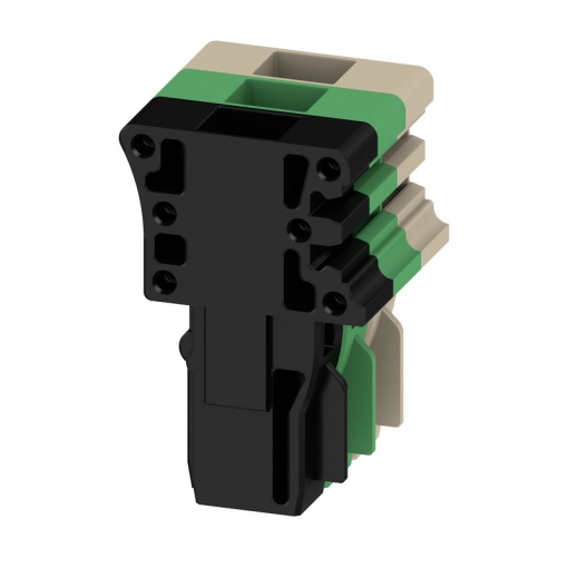 Plug terminal, Tension-clamp connection, 2.5 mm², 24 A, 500 V, Number of connections 1, Number of poles 1, Width 5.1 mm