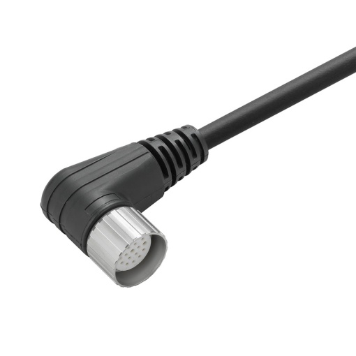 Sensor-actuator Cable, M23, Number of poles 19, 40 m, Socket, angled, LED No, Shielded No